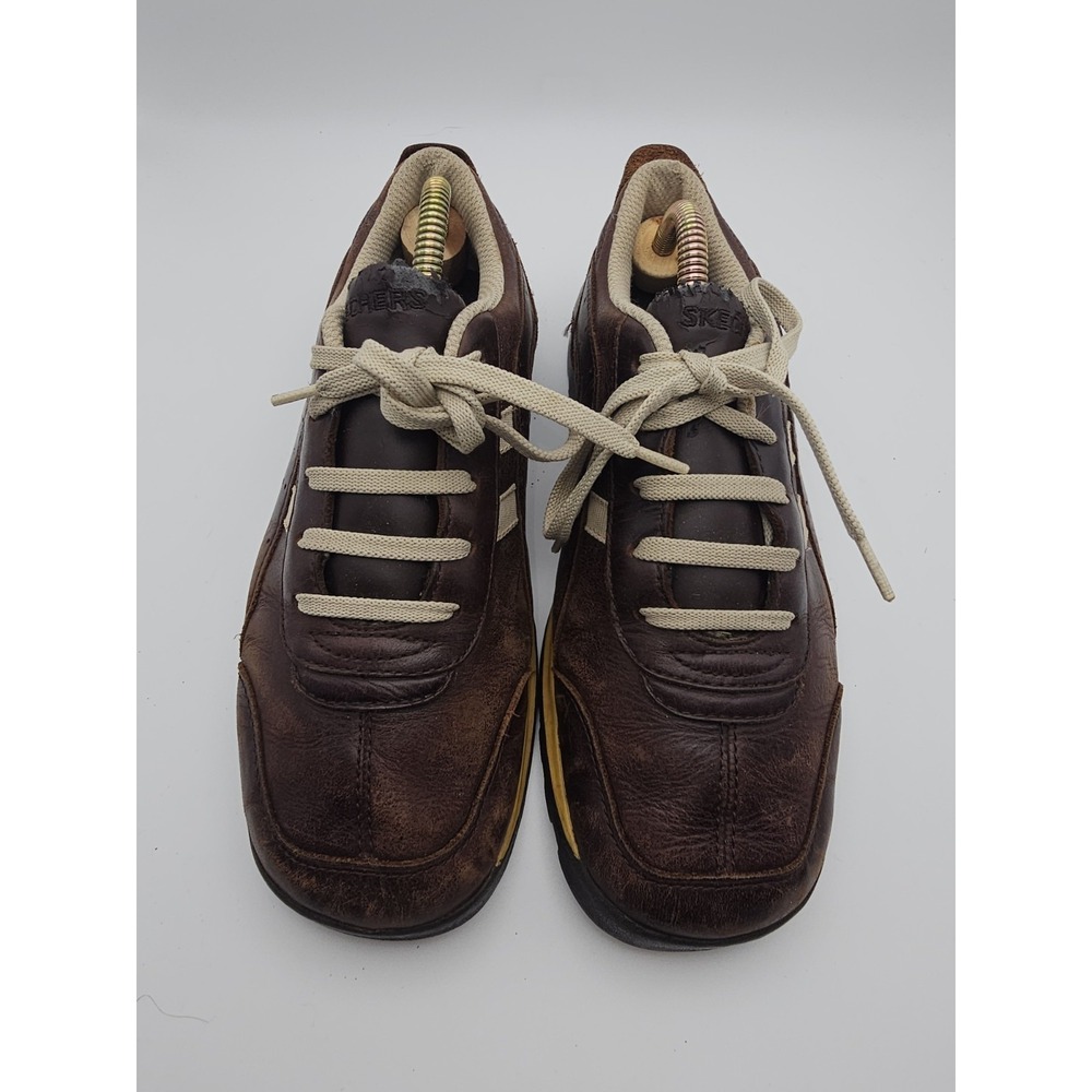 Vintage Brown Leathers Sneakers Womans Size 7 Made In USA  Late 1990's